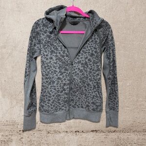 Athleta Charcoal Animal Print Hoodie